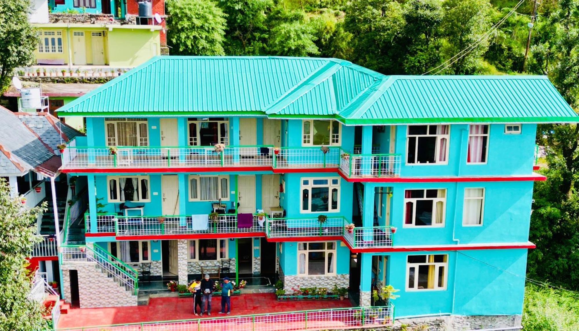 Jagatram Niwas Guesthouse Dharamkot ดารัมซาลา ภายนอก รูปภาพ